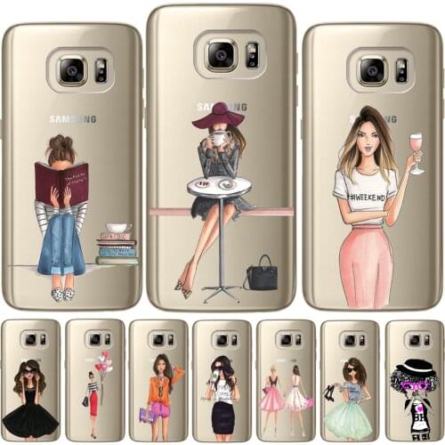 Fashion Classy Paris Girl Summer Legs Soft TPU Cover For Samsung Galaxy S6 S7 Edge S10 S8 S9 Plus E S10E Note 8 9 Silicon Case