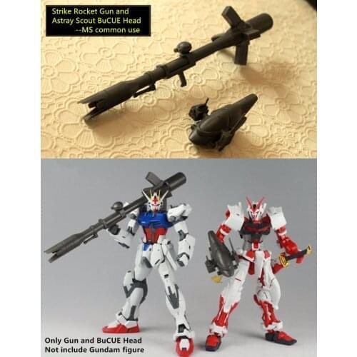 MGS Strike Rocket Gun and Astray Scout BuCUE Head set for Bandai MG 1/100 Gundam