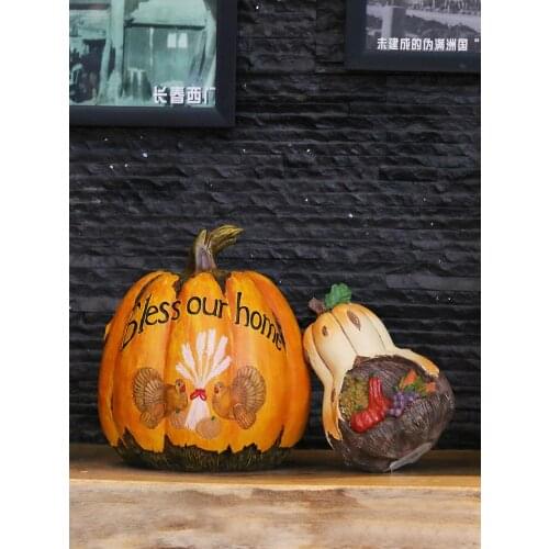 Outdoor Garden Decoration Simulation Plant Pumpkins Halloween Ornaments Crafts Villa Courtyard Home Furnishing Art Holiday Gifts