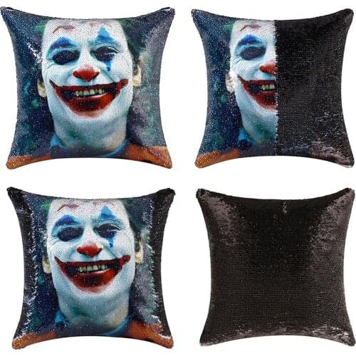 Joker Heath Ledger Pillow Cover ChristmasPillow Case Designer Throw Decorative Throw Accent Pillow Art Pillow Movie Throw Pillow