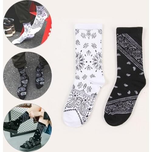 Mens Womens Cashew Ethnic Sports Socks Trendy hip-hop rap socks Ethnic style ins sports socks dormitory socks