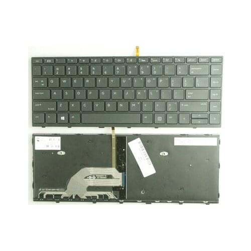 SSEA New US Keyboard with backlit For HP 440 G5 430 G5 Laptop keyboard with Frame