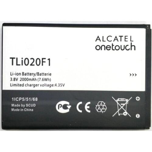 2019 New TLI020F1 Battery For TCL J720T J726T Alcatel One Touch Pop 2 5042d C7 7040 OT-7040 OT-7040D Phone Replacement