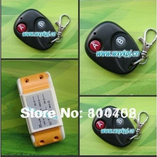 New RF wireless remote control Radio Controllers/Switch #1 Receiver&3 Transmitter 220V 10A Learning code output way adjustable