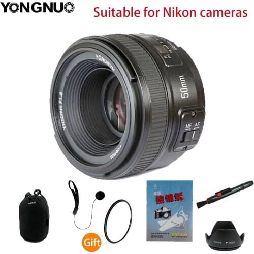 YONGNUO Lens YN50 mm 50mm F1.8 Camera Lens for Canon for Nikon DLSR Camera Lens D7500 D7200 D5600 D5200 D750 D500