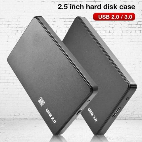 2.5'' Portable SATA External hdd docking station Closure HDD Hard Enclosure Disk Case Box External Hard Disk USB 3.0/2.0 for PC