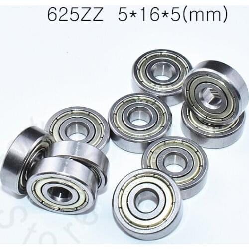 Carbon steel 625 625zz 5*16*5(mm) 10pieces bearing bearings metal Sealed Bearing Economical practical