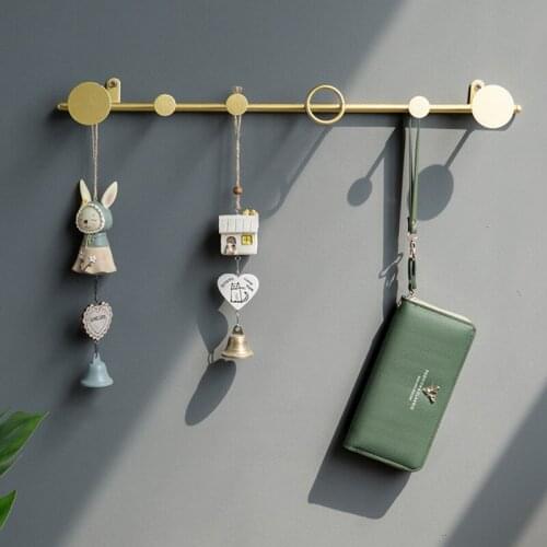 Nordic Light luxury hook creative wall hanging Hole free clothes wall hook Fitting room coat hanger door hook hanger bathroom