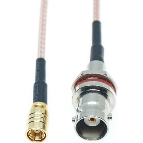 SMB Female To BNC Female Jack O-RING Nut Bulkhead Connector Adapter Rf Pigtail Coaxial Rg316 Jumper coax Extension cable