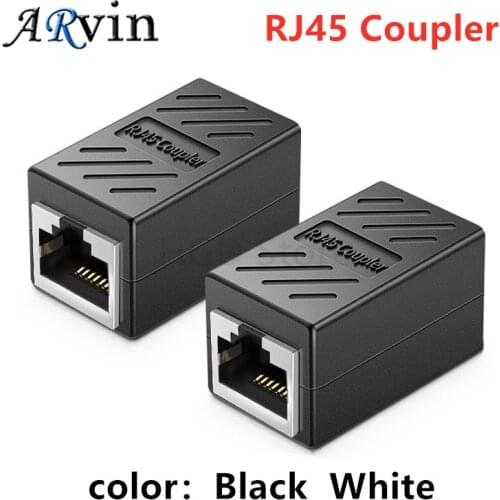 1/5pcs RJ45 Coupler ethernet cable coupler LAN connector inline Cat7/Cat6/Cat5e Ethernet Cable Extender Adapter Female to Female