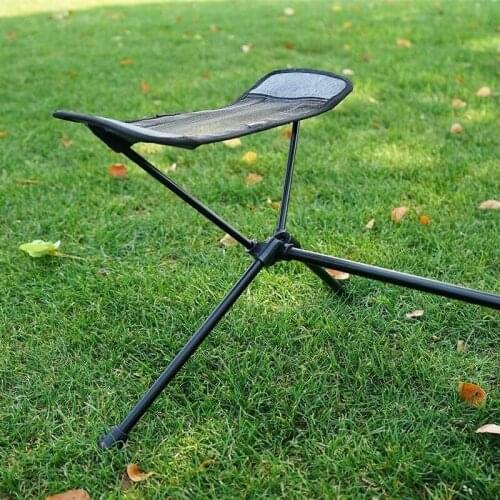 Outdoor folding chair convenient leisure camping fishing stool telescopic foot pedal aluminum alloy back Moon chair