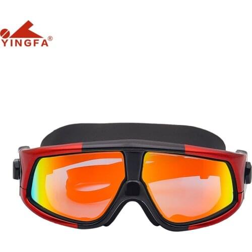 Spot Adult Large Frame Waterproof Fog Swimming Goggles Large Frame Comfortable Silicone UV-Proof Electroplating Diving Mask