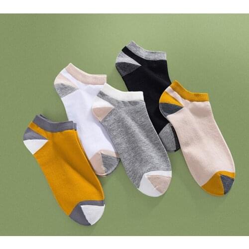 10Pairs/lot Cotton Mens Socks Fashion Short Socks Ankle Patckwork Invisible Funny Socks Male Casual Sport Calcetines