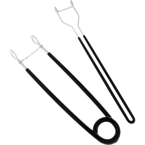 2Pcs Fishing Jaw Spreader Metal Fish Mouth Opener Spread Lock Hook Remove