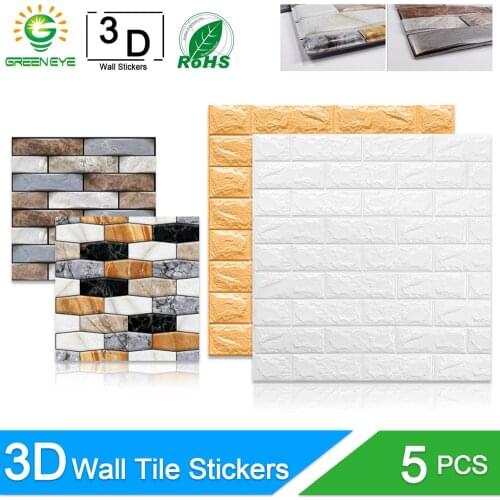 3D Wall Stickers Marble Brick Peel and Self-Adhesive Wall paper Waterproof DIY Kitchen Bathroom Home Wall Decal Sticker Vinyl