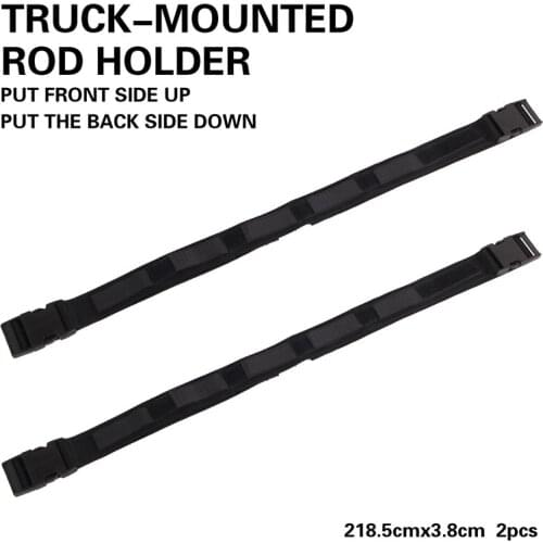 4pcs Universal car Fish Rod Carrier Holder Fishing Rod Trunk mounted Organizer Strap Belt Polyester for fishing rod Storage