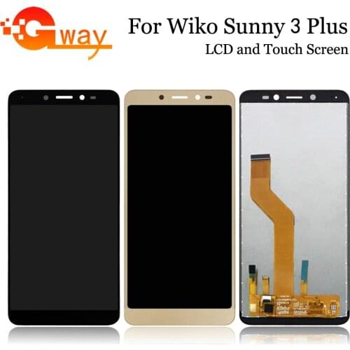 5.45" For 480*960 Wiko Sunny 3 Plus LCD Display And Touch Panel Assembly Black Or Gold+Tools