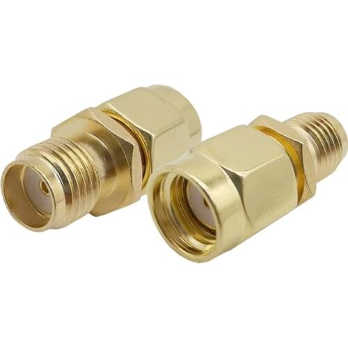 ALLiSHOP RF SMA Connector SMA Female to RP SMA Male Plug Connectors Adapter Gold Plated Straight Coaxial RF Adapters