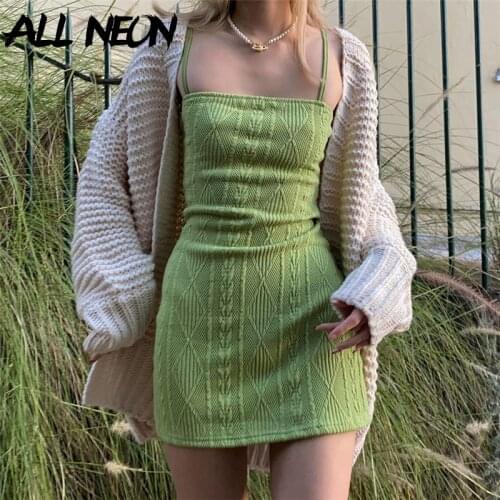 Летние трикотажные платья ALLNeon China At AliExpress