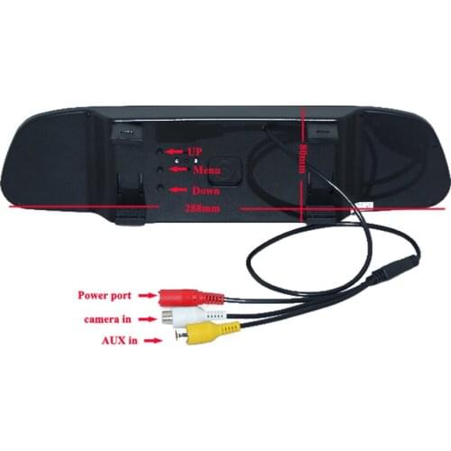 Car rear reverse camera with 4IR +Superior quality 800*480 hd ccd 4.3"car mirror monitor kit FOR HYUNDAI I30/ for kia soul