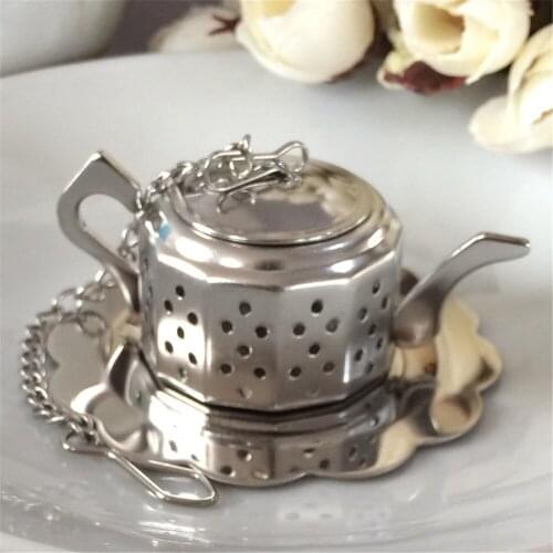 Free Shipping Hot Selling Newest Wedding Favors Stainless Steel Teapot Tea Infuser Tea Strainer Party Giveaway For Guest 100Pcs