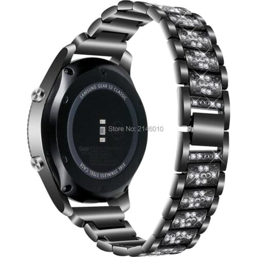 Bling Metal Watch Band Strap Bracelet for Samsung Galaxy Watch 46mm SM-R800