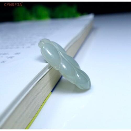 CYNSFJA Real Certified Natural Chinese Hetian Jade Nephrite Charm Amulets Jade Pendant High Quality Wonderful Birthday Gifts