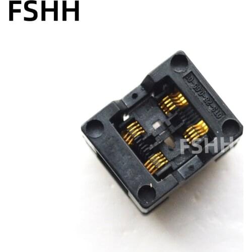 Two working bit TSSOP8 SSOP8 IC Test Socket Pitch=0.65mm Width=4.4mm 6.4mm OTS-28(8+8)-0.65-01 )