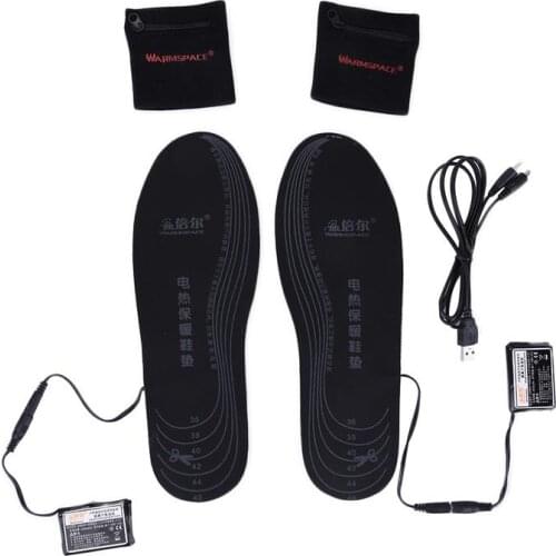 New Electric USB Charging Heated Insoles Powered Heating Insoles Winter Keep Warm Foot Shoes Insole EVA Material Cuttable