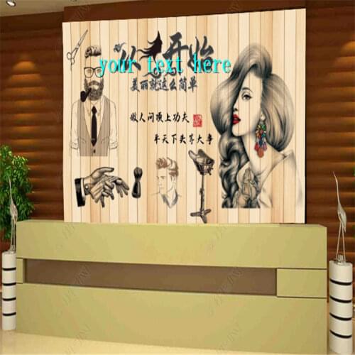 European and American Fashion Wallpapers Industrial Decor Pink Cosmetics Nail Shop Background Mural Wall Paper Papel De Parede