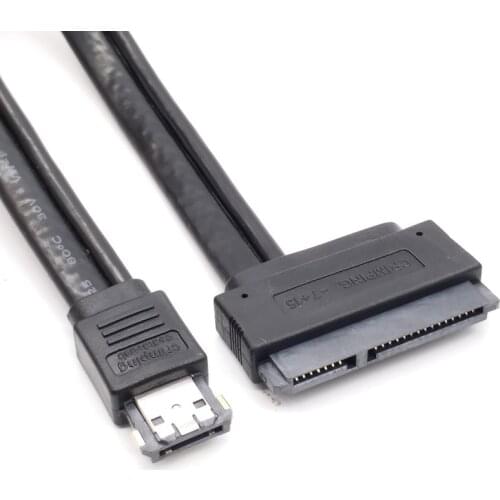 New Dual Power Esata Usb 12v 5v Combo To 22pin Sata Usb Hard Disk Cable High Quality Hot Selling Accessories