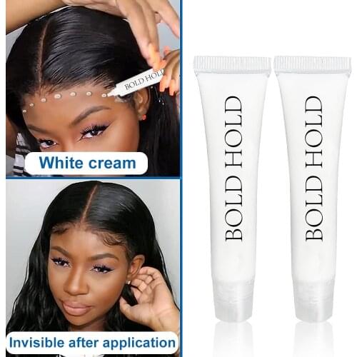 Private Label Wig Glue Bold Hold Lace Glue Tube Waterproof Hair Glue for Lace Wig Toupee Frontal Wig Adhesive Wholesale