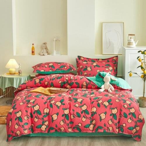 Red Bedding set,220x240 Duvet Cover Set With Pillowcase, 200x230 Quilt Cover,Green King Size Blanket Cover,240x210 Bed Cover