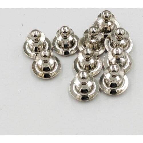 Ya.x Count Copper Pin Backs Locking Pin Keepers Pin Locks Metal Clasp No Tool Required Locking Pin Backs Keepers