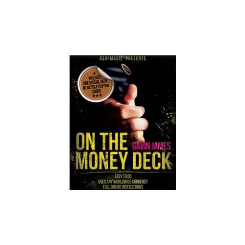 On the Money (Gimmick and Online Instructions) by Gavin James Illusions Close up Magic Street Magic Props Magician Cards Funny