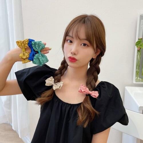 2021 Fashion New Girls Headband Bow Elastic Hair Bands Scrunchie Cute Headdress Hair Bands For Women Hair Accessories