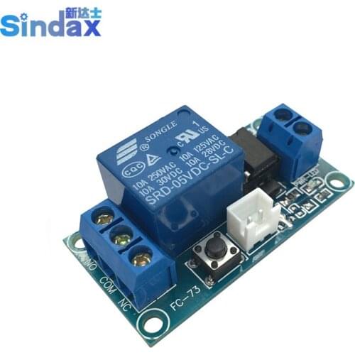 New One Channel Self Locking Relay Module Single Button Bistable Start And Stop Relay 5V 12V 24V