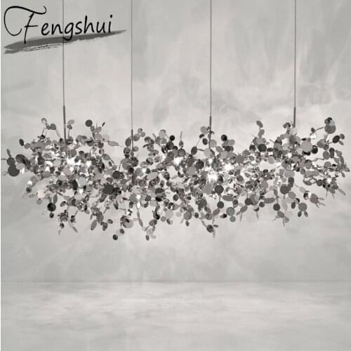 Modern Stainless Steel Sequins LED Pendant Lights Pendant Lamp Lighting Dining Living Room Bedroom Loft Home Decor Hanging Lamp