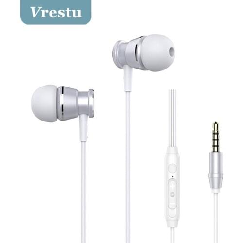 3.5mm Jack Wired Headset Earbuds Gamer In-Ear Earphone With Microphone Portable High-Quality Earpieces Bass Earbuds Hifi Stereo