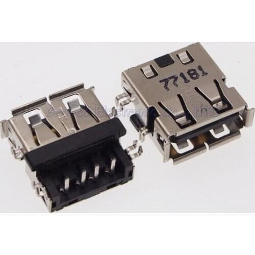 5pcs USB Jack socket connector for Lenovo Acer 2.0 usb port interface SIZE:14mm*13mm*5.6mm