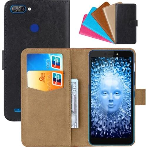 Luxury Wallet Case For Itel A46 PU Leather Retro Flip Cover Magnetic Fashion Cases Strap