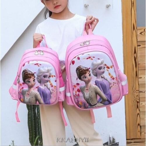 Disney Frozen School Bags for Girls Elsa Kindergarten Backpack Suitable Kidst Water Proof School bags Mochilar