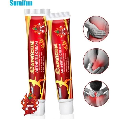Sumifun 20g Red Pepper Synovial Cream Pain Relive Treatment Cream Stiff Shoulder Neck Relief Joints Knee Pain Medical Ointment