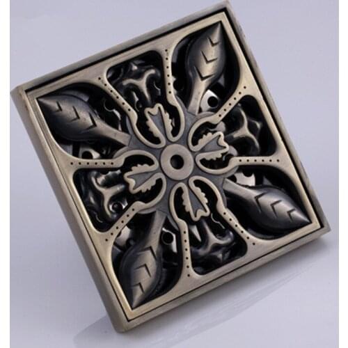 Floor Drain 4" squrae Bathroom Floor Waste Water Strainer