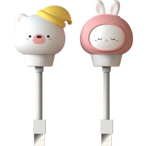 Cute Mini USB LED Night Light Lamp for Laptop Keyboard Power Bank Portable or Reading Duck Rabbit Bear Cat Easy Use 5V