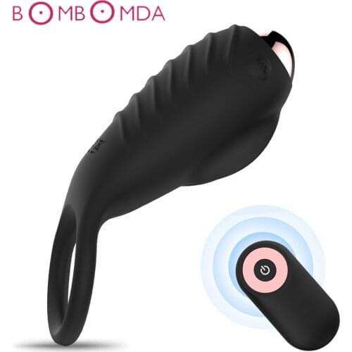 10 Speed Cock Ring Male Vibrate Penis CockRing Vibrator Clitoris Stimulate Delay Ejaculation Sex Toy for Couple Men Adult Toys