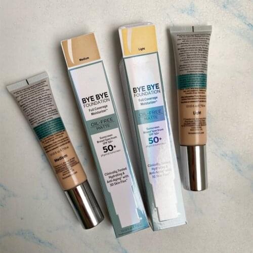 12pcs/lot It Cosmetics It Bye Bye Foundation Full Coverage Moisturizer Oil Free Matte Sunscreen Broad Spectrum Face Concealer