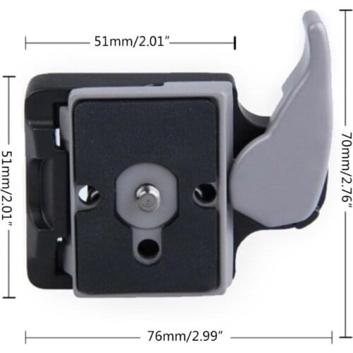 323 Quick Release Plate 200PL-14 QR Plates Adapter with Rapid Connect Clamp Mount 1/4'' to 3/8'' Screw for DSLR Tripod T21A