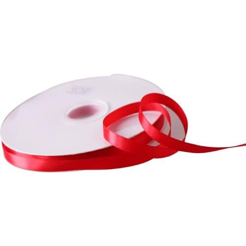 5Yards/Roll Silk Satin Ribbons Christmas Wedding Decoration Birthday Gift Box Wrapping DIY Crafts Roses Artificial Flower 10 mm