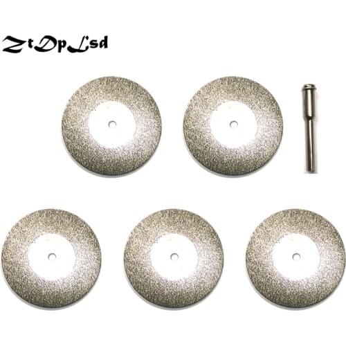 ZtDpLsd 5 Pcs 40mm Diamond Cutting Discs Cut Off Blade for Dremel Rotary Tool Abrasive Disc Dremel Accessories Disco De Corte